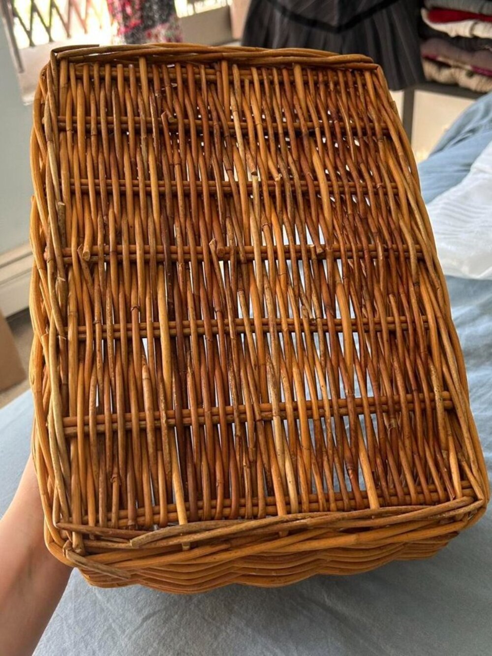 Wicker Basket with Handles - Picture 3 of 4